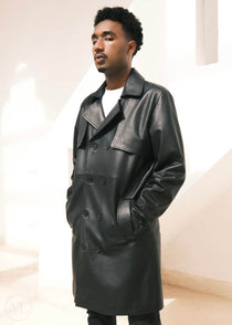 Men's Leather Trench Coats