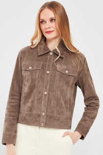Women's Leather Trucker Jackets